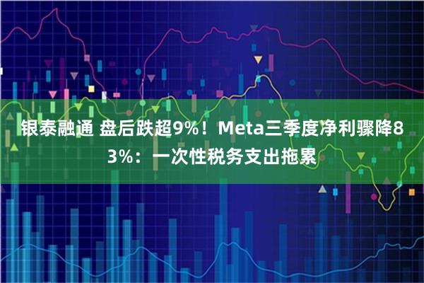 银泰融通 盘后跌超9%！Meta三季度净利骤降83%：一次性税务支出拖累